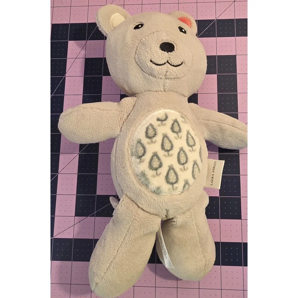 Laura Ashley Gray Bear Plush 12